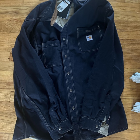 Brand new Carhartt jean jacket never wore reasonable offer except it - Picture 3 of 4